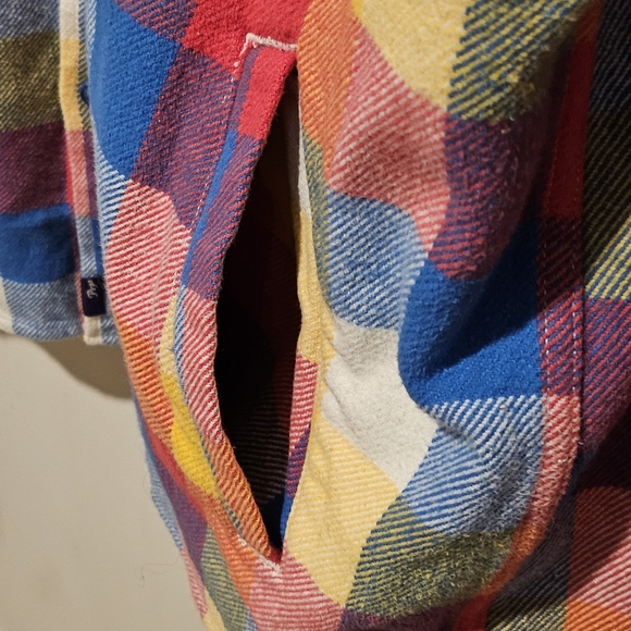 NWOT PRPS Goods & Co Japan Plaid Multicolor Flannel Shirt Shacket - Size XXL - Picture 7 of 10